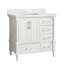 Ensemble de meuble-lavabo simple autoportant 36 po avec 2 poignées entièrement assemblé