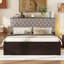 Grand lit plateforme Wood