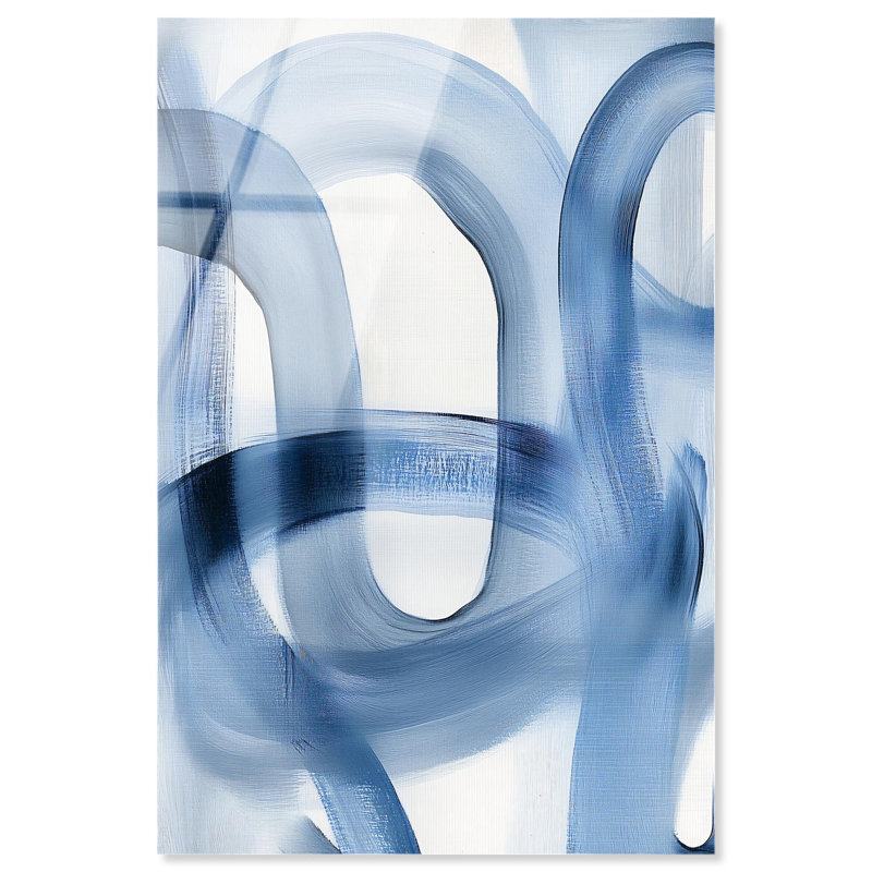 Art mural bleu moderne Fading Blue Mist IV par Art Remedy, H 45 po x l 30 po