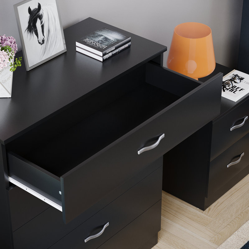 Maybery 5 Drawer 75Cm W Chest, Black
