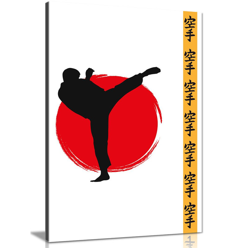 Karate Martial Arts - Wrapped Canvas Print, 31cm H x 46cm W