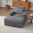 42.5-Inch Corduroy Single Recliner With Backrest Pillow, Cup Holder Design, Storage Footrest, Comfortable Sofa-Deep-Seated Living Room Sofa-811078659