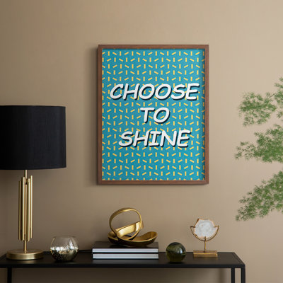 «Shining Day II», reproduction encadrée - bois massif