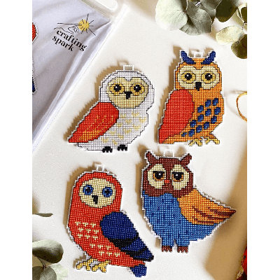"Owls" 110CS Counted Cross-Stitch Kit