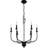 Blanche 6-Light Matte Black Chandelier