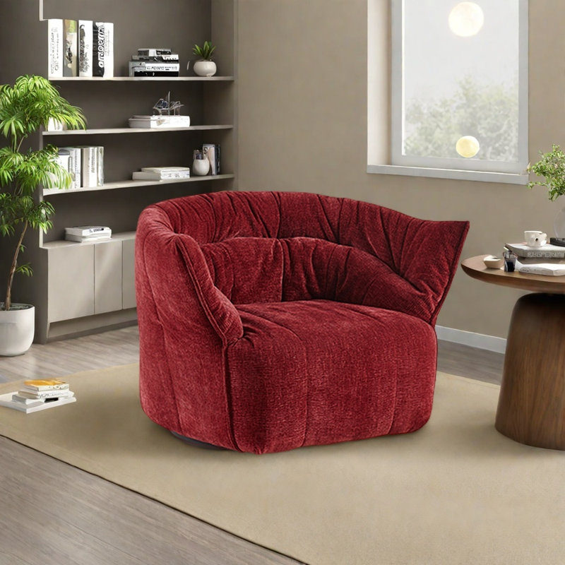 Chaise pivotante à 360 °, Rouge