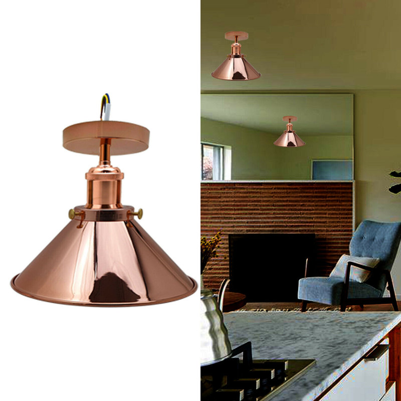 Boldt Semi Flush Mount, Rose Gold, Rose Gold