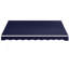 Auvent électrique 12 pi x 10 pi, auvent rétractable, protection contre les rayons UV avec télécommande et manivelle pour terrasse, balcon, cour, bleu foncé-126534388-126534390