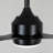 52" Ceiling Fan With Lights Quiet DC Motor 3 ABS Blade Ceiling Fans 6 Speed Levels,Reversible Ceiling Fan, For Patio Living Room, Bedroom, Office,Indoor.-- Black-125784040