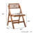 Idalia 18.3'' H Faux Leather Upholstered Beech Folding Side Chair-1651175239