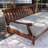Wrenn Mahogany Wood Porch Swing Bed