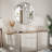 Alysan Round Wall Mirror Accent Vanity Bathroom Circle Mirror for home wall decor,over sink-2010124004-1932690550