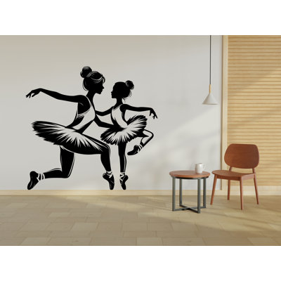 Décoration de fille ballerine, autocollant mural ballerine, art mural ballerine américaine, autocollant de danse ballerine, vinyle 319