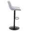 Ensemble de 2 tabourets de bar réglables Modern Modern, tissu en lin gris clair, pouvant supporter jusqu'à 250 lb, convient aux bars à la maison et aux îlots de cuisine.