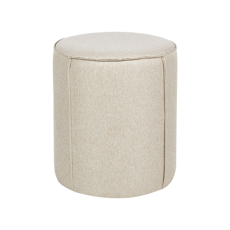 Reinald 40cm Wide Round Pouf Ottoman