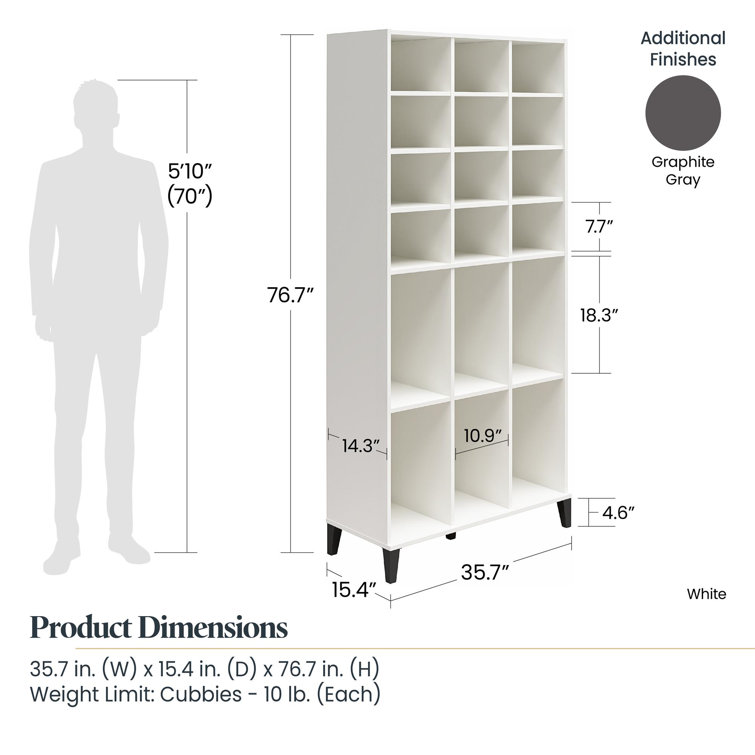 Amaylee 76" H x 35" W x 15" D Storage Cabinet