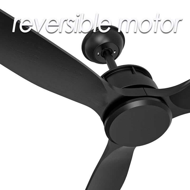 Ventilateur de plafond à 3 pales intérieur et extérieur avec télécommande