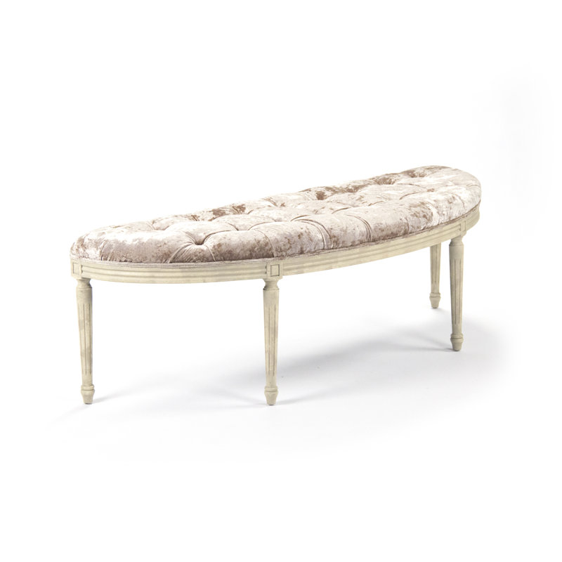 Bodil Velvet Tufted Bench