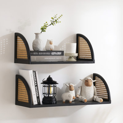 2 Piece Wood Floating Shelf