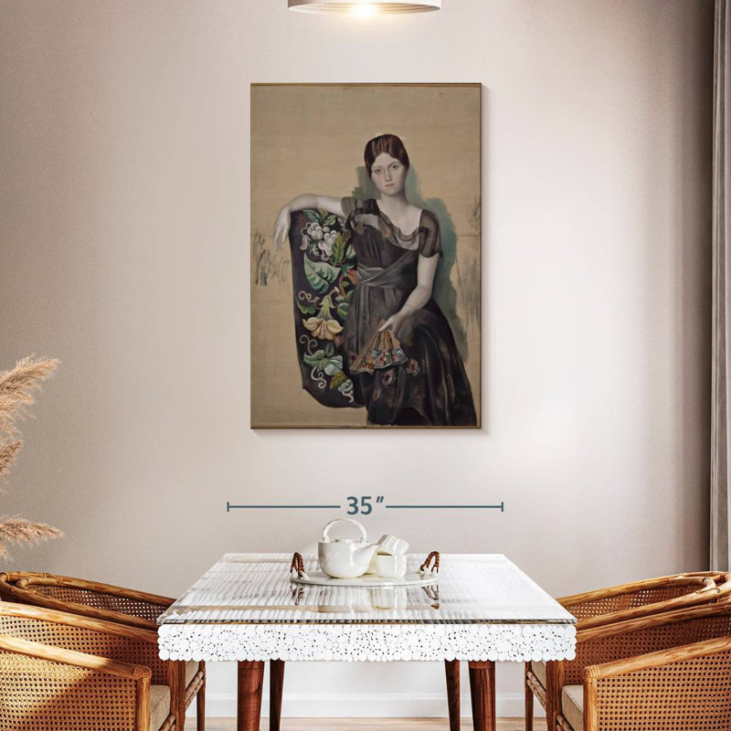 Leisha Olga In An Armchair, 45" H x 30" W