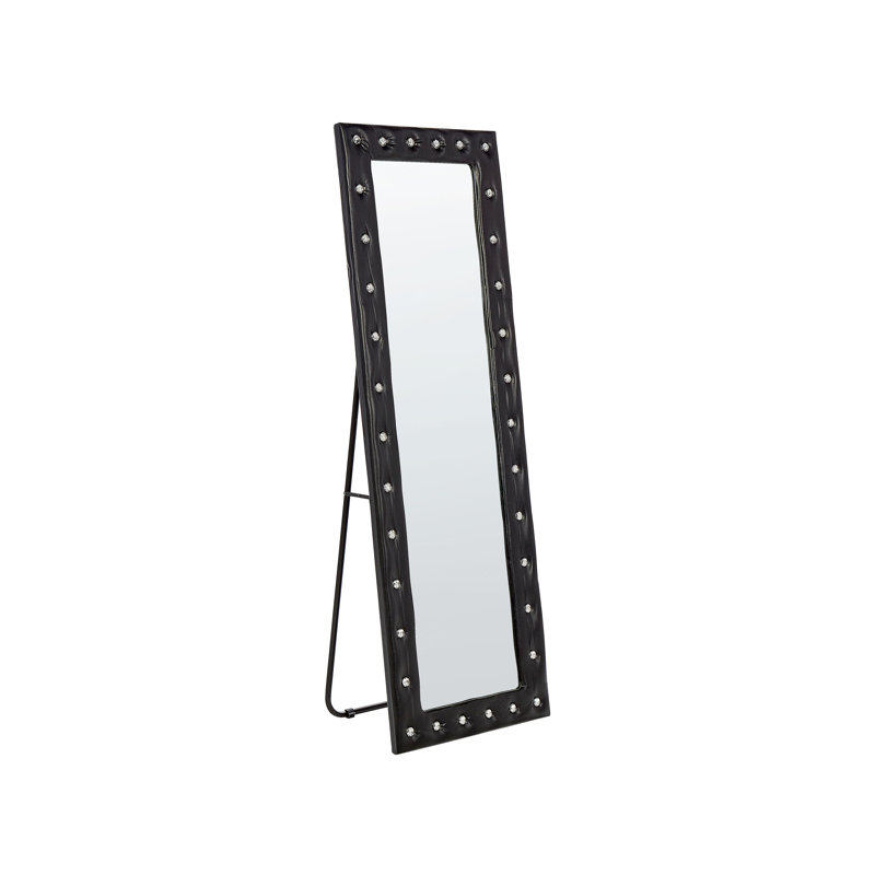 Aimee-Louise Flat Floor Mirror, Black
