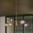 Oberon Six-Light LED Adjustable Single Tier Globe Chandelier