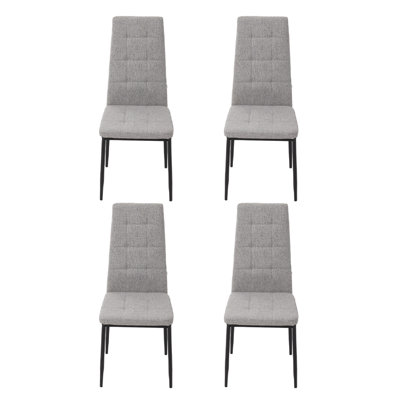 51 cm H Upholstered Linen Dining Chair