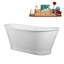 Baignoire autoportante 67 "avec drain interne 67" Streamline-101677876