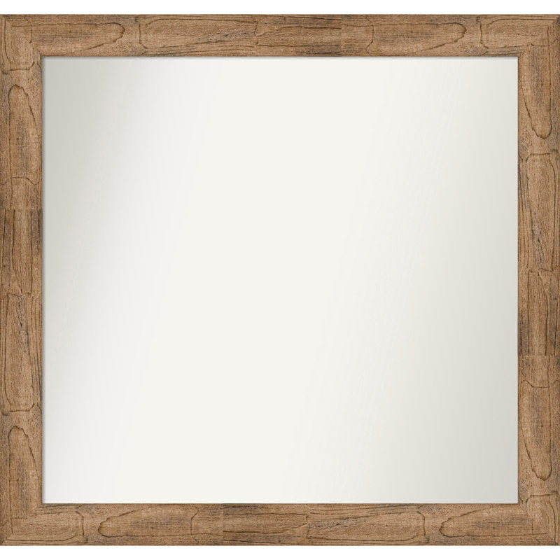Timmy Solid Wood Wall Mirror, Rectangle, 37.5" x 39.5"