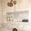 Talon 1x4 Chevron Polished Marble Mosaic Tile-798344834