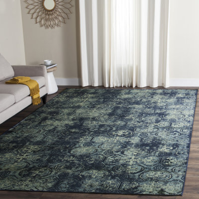 Syliva Vintage Performance Abstract Rug