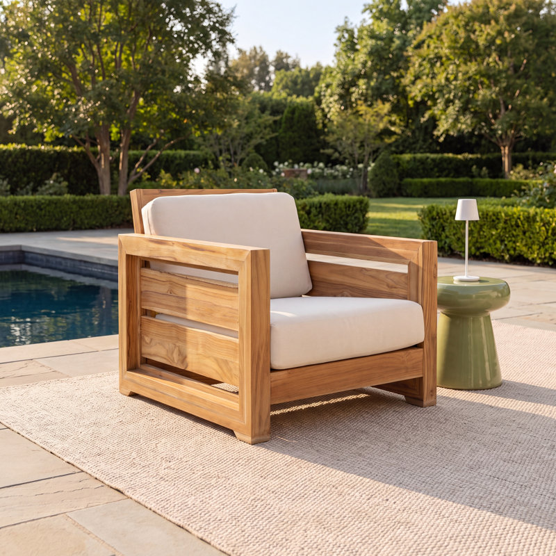Baela Teak Patio Chair with Cushions