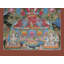 Amitayus (Aparmita) Bouddha Thangka, art mural de la divinité bouddhiste tibétaine peinte à la main, sans brocart, divinité rouge avec vase Long-Life