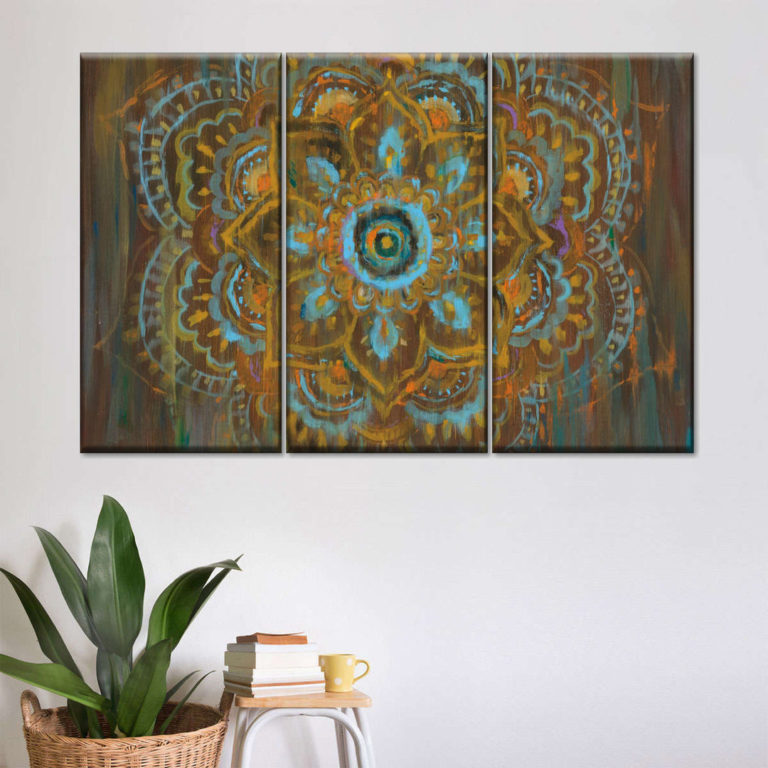 Bombay Bohemian On Canvas 3 Pieces Set (Set of 3) Elephant Stock Overall 