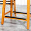 Tabouret de bar 30 po avec siège de selle en cuir reconstitué - Finition confortable durable Élégant et confortable-1606292975-1606292977