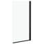 Basilia 680mm W x 1300mm H Pivot Semi-Frameless Bath Screen with Clear Glass