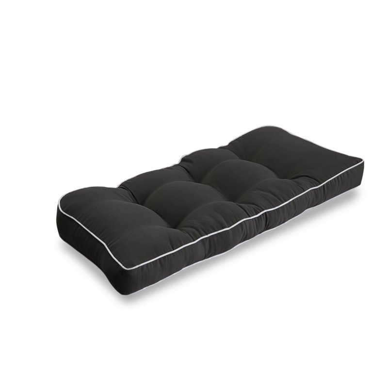 Coussin de causeuse intérieur / extérieur Adelphine, Noir