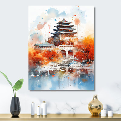 Pékin, emblèmes emblématiques, automne, sérénité II - Chine, art mural en métal