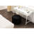 Backless Footstool With Storage And Black Upholstery 54L Capacity-266705978