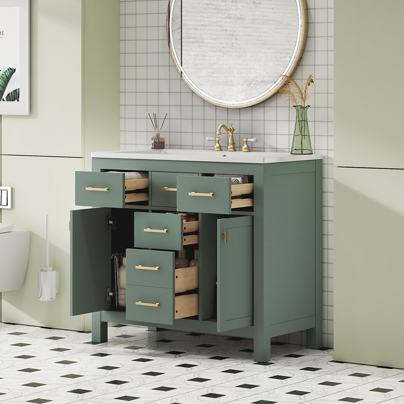 Meuble-lavabo simple 36,01 avec comptoir
