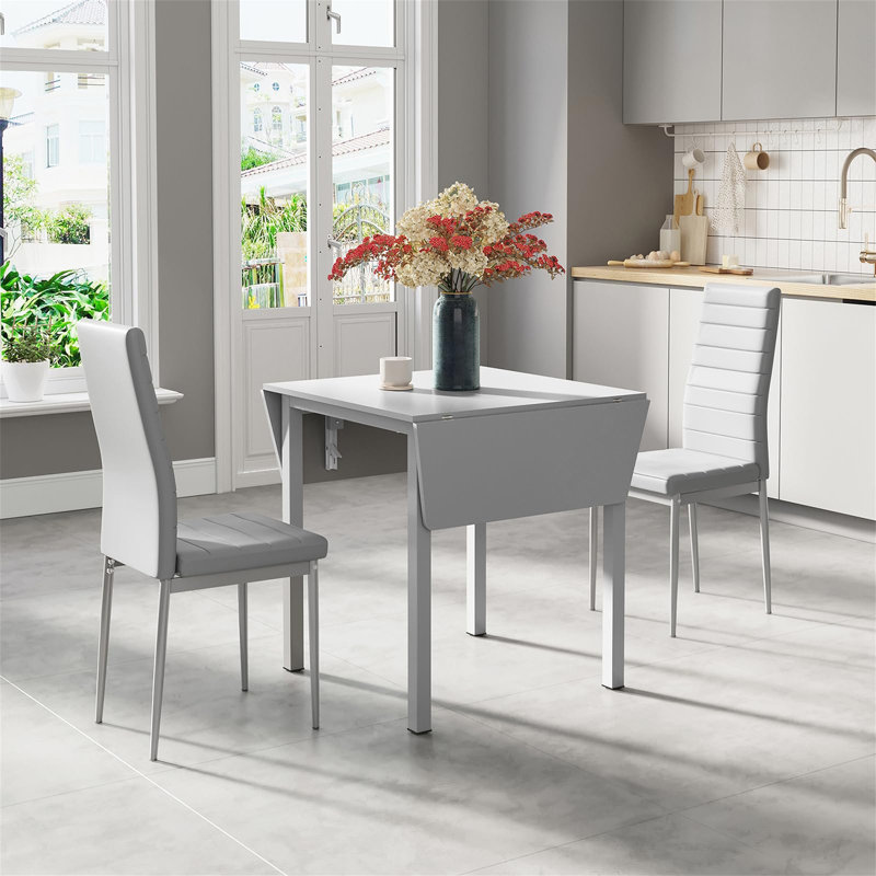Cassondra 2 - Person Dining Set, Grey, Grey, Grey