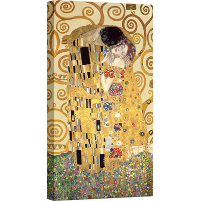 'The Kiss' by Teo Rizzardi - Wrapped Canvas Painting Print