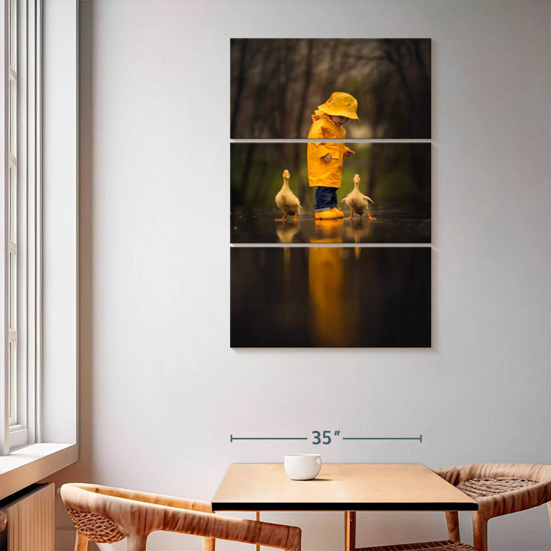 Brampt Boy With Ducks, 65" H x 42" W