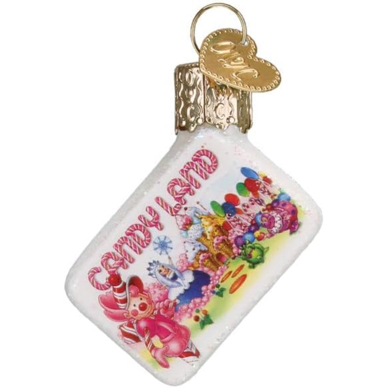 Mini Candy Land Rectangular Glass Hanging Ornament