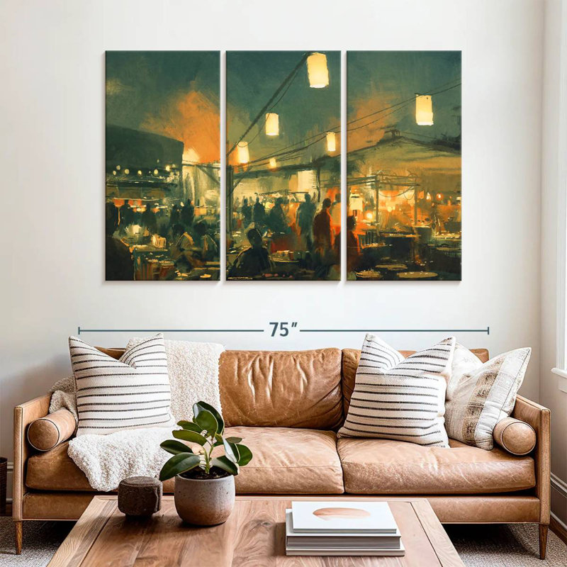 Sebbie Night Market, 42" H x 65" W