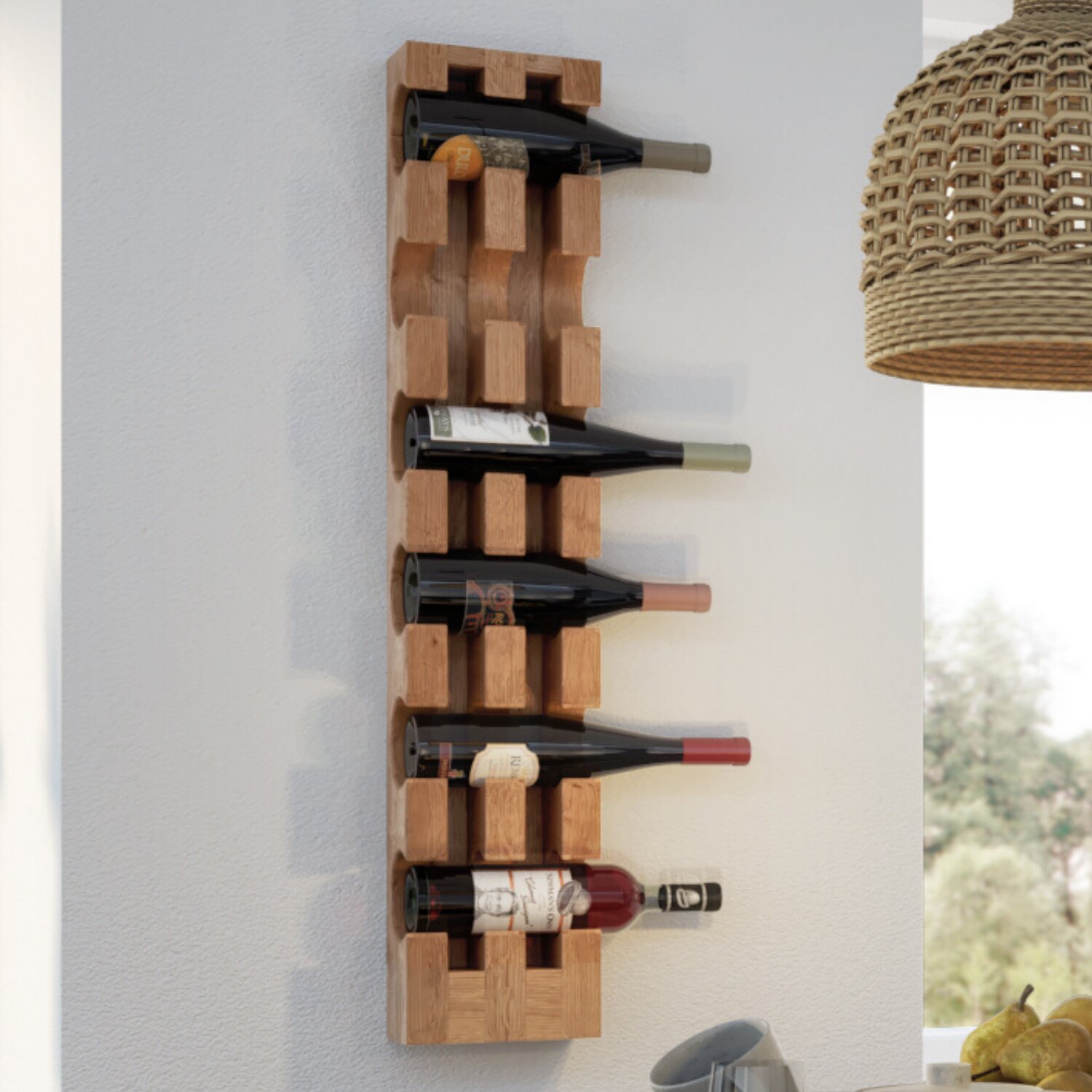 Wine Rack, Wall Mount Wine Rack, Wine Bottle Holder, Wine Glass Holder –  Fine Wine Caddy