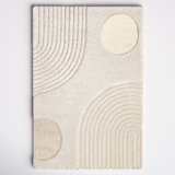 Hazy Swirl Abstract Shag Area Rug