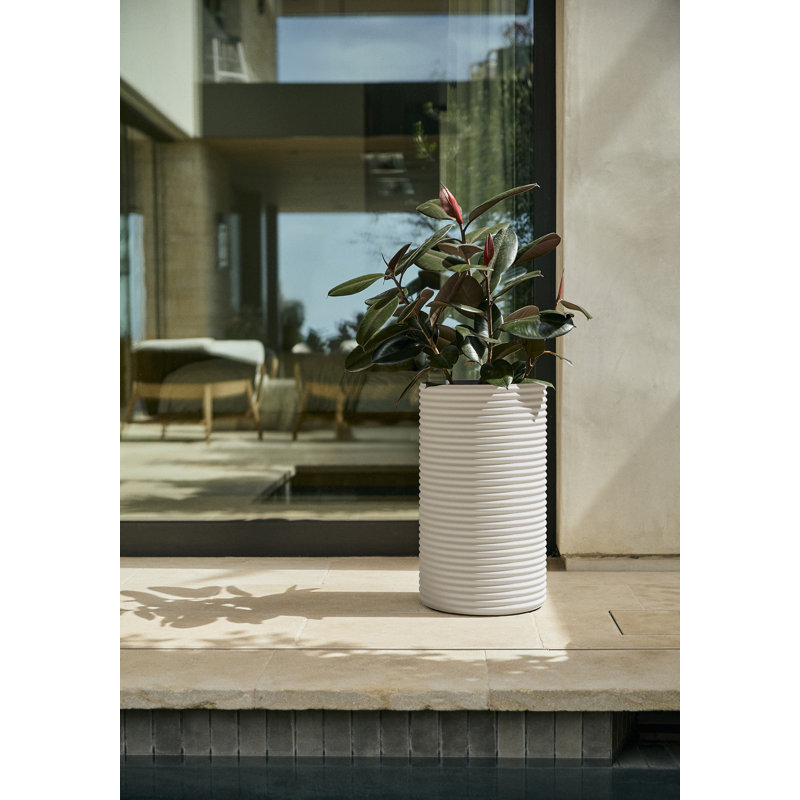 Grand pot à fleurs Veradek Mod Series, H 24,75 po x l 13,75 po x P 13,75 po, 2, Blanc