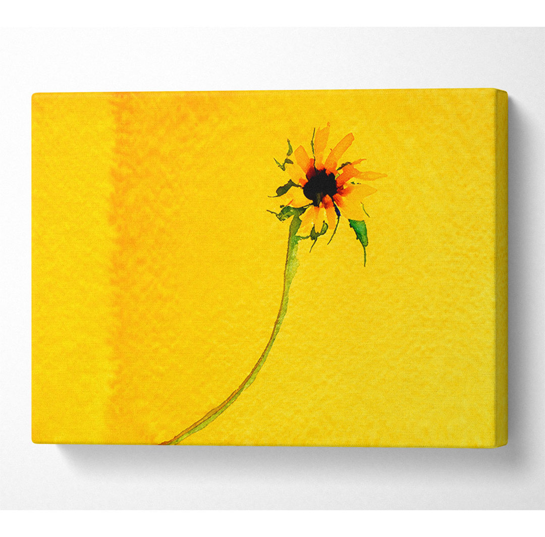 Mustard Sunflower - Kunstdrucke auf Leinwand - Wrapped Canvas