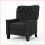 Fauteuils inclinables, Fauteuil inclinable moderne en tissu gris foncé | Gris foncé | Tissu-1198780472